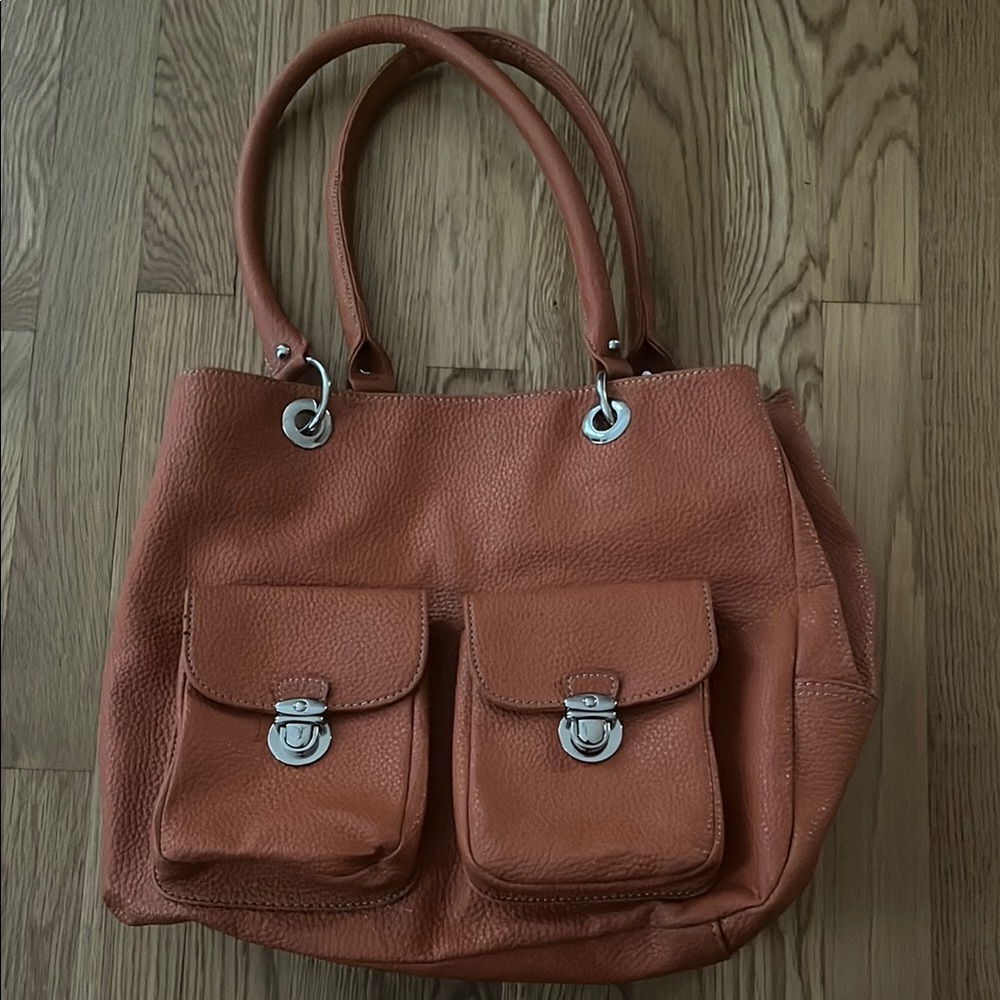 Vintage Orange Louenhide Shoulder bag